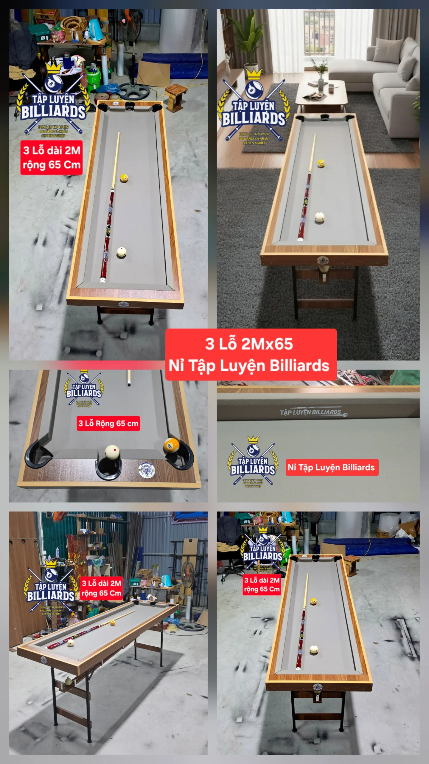 MẪU MỚI – Bàn tập Billiards 3 lỗ Tại nhà Chân Gấp gọn dài , rộng 65cm – Bàn tập bida 3 lỗ – Bàn tập bida tại nhà, phù hợp không gian gia đình của Tập Luyện Billiards