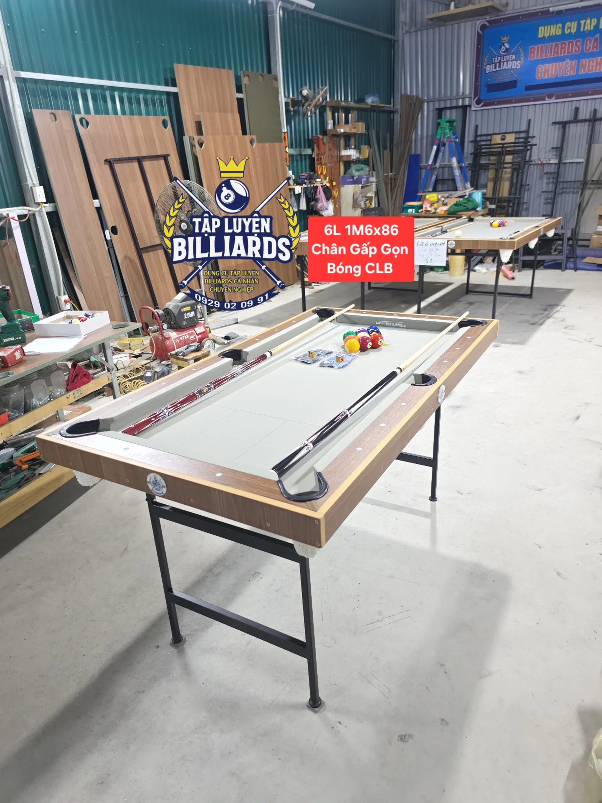 Bàn bida Mini Tập Luyện Billiards dài 1M6x86cm, chân gấp gọn cao cấp – Phiên bản bóng tiêu chuẩn, gậy tiêu chuẩn CLB, nỉ Tập Luyện Billiards – Bàn Bida lỗ mini, bàn bida tại nhà, Bàn bida mini-Giúp trẻ rời xa điện thoại – Gắn Kết Yêu Thương
