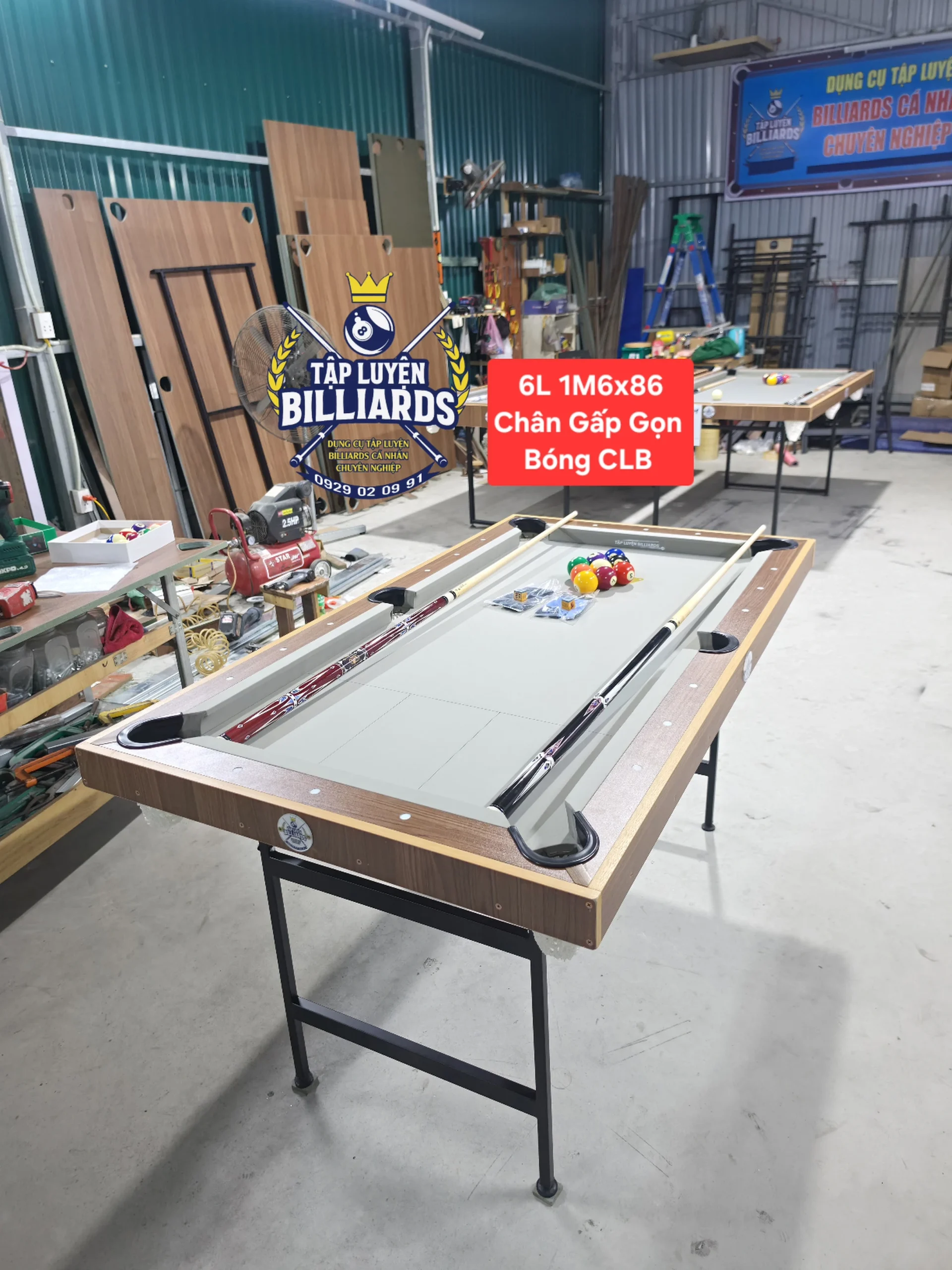 Bàn bida Mini Tập Luyện Billiards dài 1M6x86cm, chân gấp gọn cao cấp – Phiên bản bóng tiêu chuẩn, gậy tiêu chuẩn CLB, nỉ Tập Luyện Billiards – Bàn Bida lỗ mini, bàn bida tại nhà, Bàn bida mini-Giúp trẻ rời xa điện thoại – Gắn Kết Yêu Thương