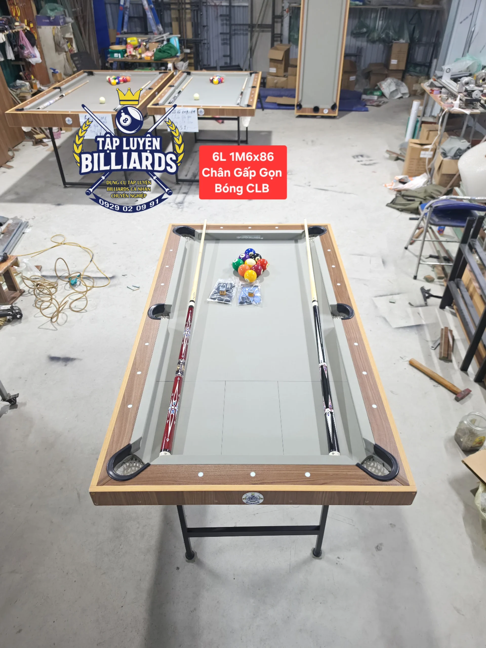 Bàn bida Mini Tập Luyện Billiards dài 1M6x86cm, chân gấp gọn cao cấp – Phiên bản bóng tiêu chuẩn, gậy tiêu chuẩn CLB, nỉ Tập Luyện Billiards – Bàn Bida lỗ mini, bàn bida tại nhà, Bàn bida mini-Giúp trẻ rời xa điện thoại – Gắn Kết Yêu Thương