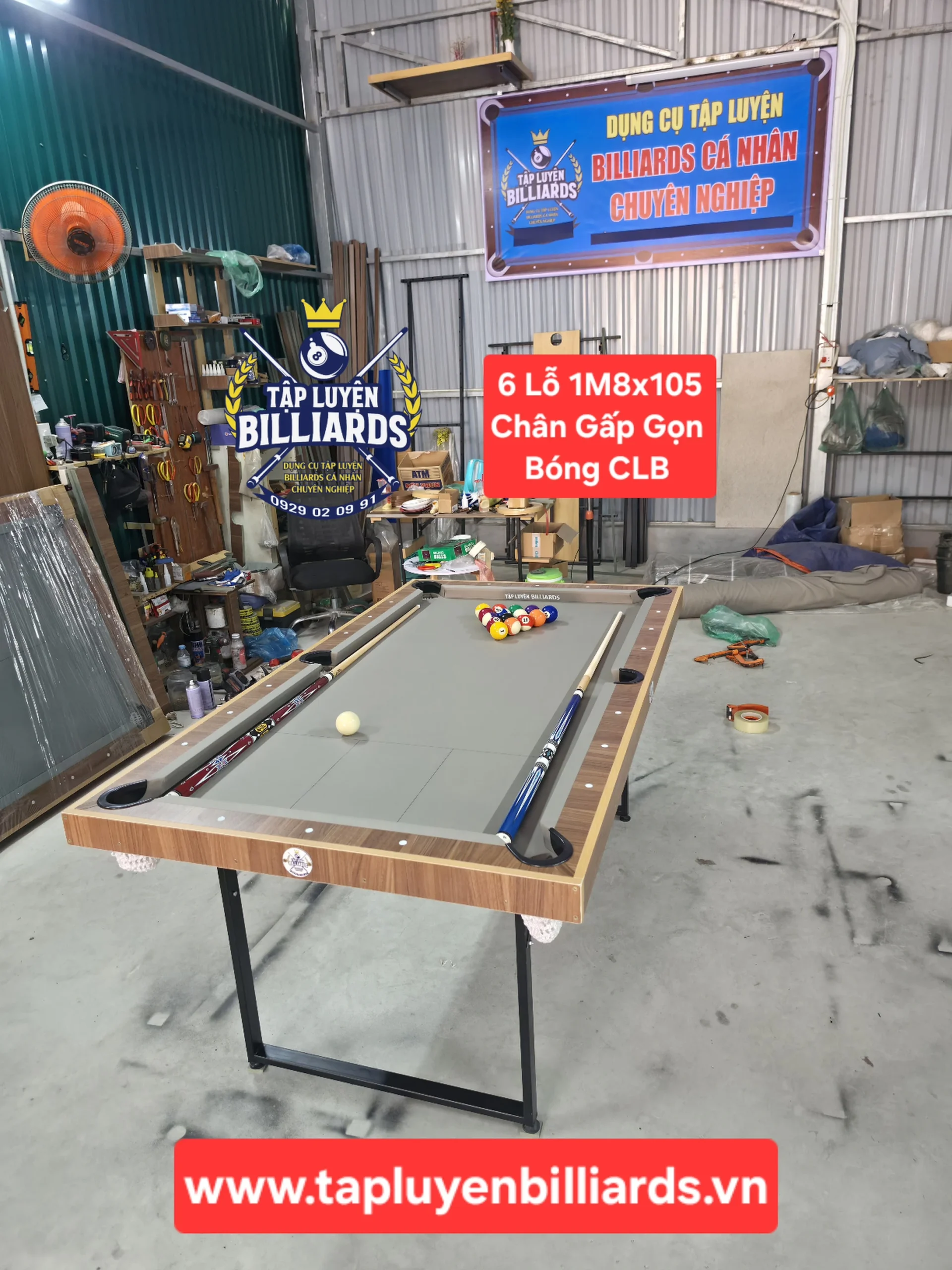 Bàn Bida Mini Chân Gấp Gọn dài 1M8x105 của Tập Luyện Billiards – Bản Bóng CLB, Gậy CLB . Bàn Bida Lỗ Mini Tại Nhà Giúp Tập Luyện, Vui Chơi và Phát Triển Kỹ Năng Billards