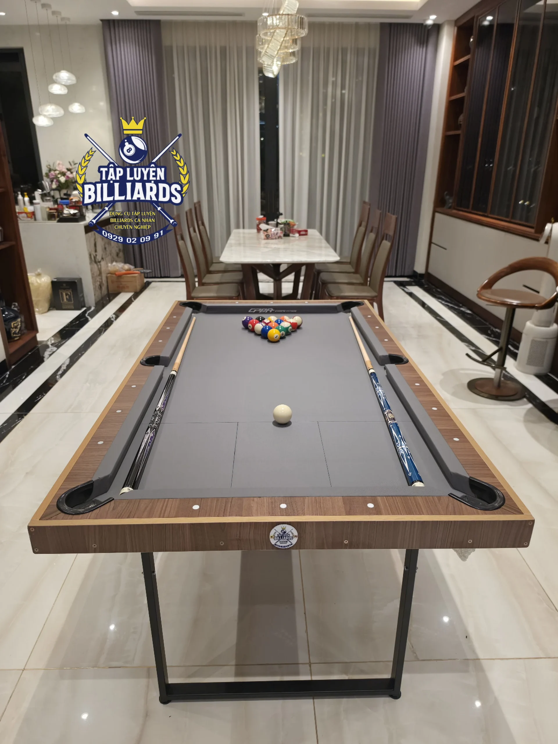 Bàn Bida Mini Chân Gấp Gọn dài 1M8x105 của Tập Luyện Billiards – Bản Bóng CLB, Gậy CLB . Bàn Bida Lỗ Mini Tại Nhà Giúp Tập Luyện, Vui Chơi và Phát Triển Kỹ Năng Billards