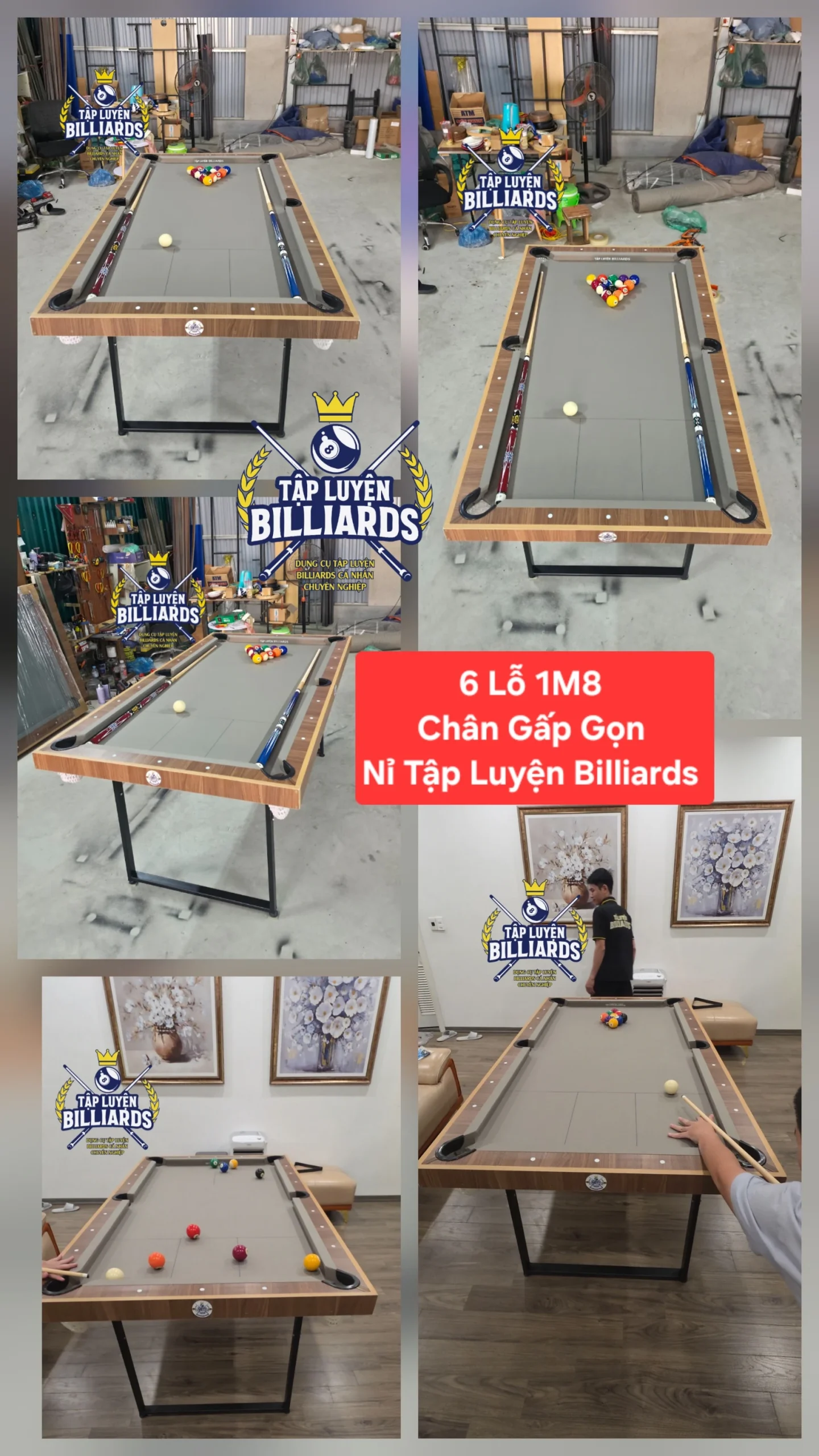 Bàn Bida Mini Chân Gấp Gọn dài 1M8x105 của Tập Luyện Billiards – Bản Bóng CLB, Gậy CLB . Bàn Bida Lỗ Mini Tại Nhà Giúp Tập Luyện, Vui Chơi và Phát Triển Kỹ Năng Billards